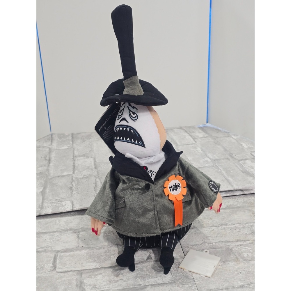Nightmare Before Christmas Animated Mayor Plush NON WORKING with Tags